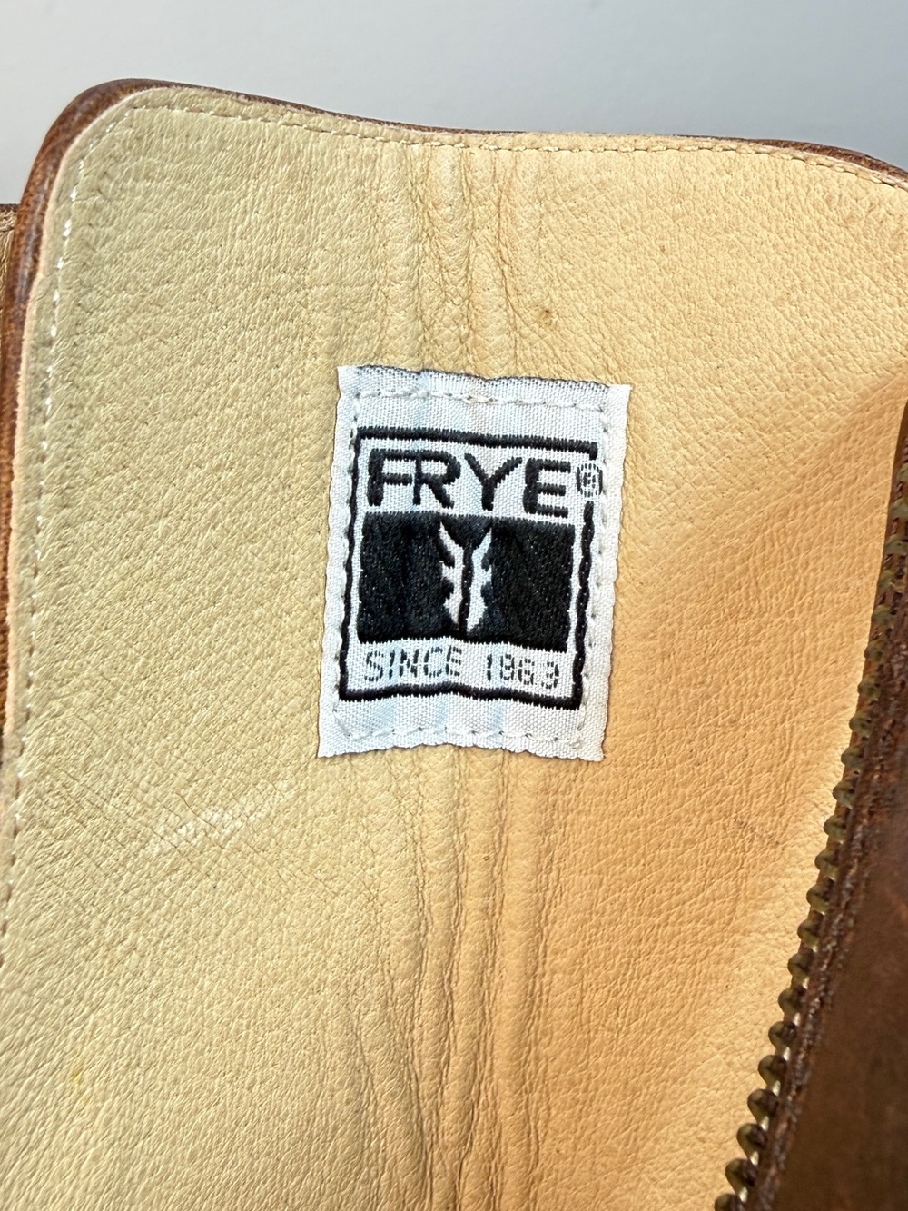 Like New! Frye Women's Parker Tall Lace Up Brown Leather Heeled Boots Size 7 - Picture 11 of 16